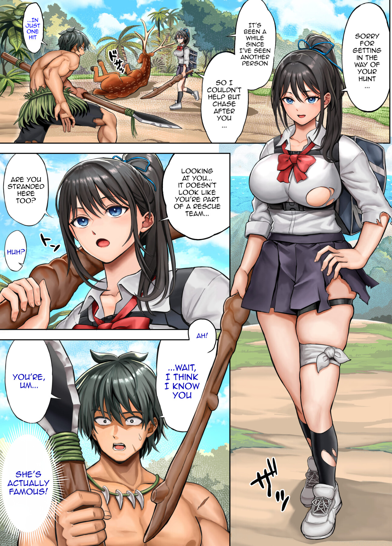 Hentai Manga Comic-Deserted Island Castaway Harem 2-Chapter 1-8